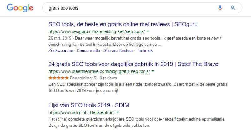 Stars Review rating SERP plugin