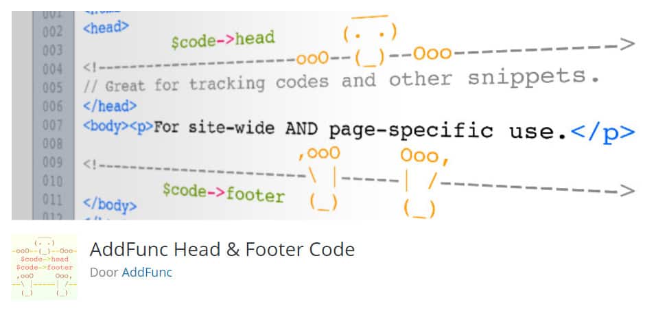 Script toevoegen head en footer WordPress Plugin