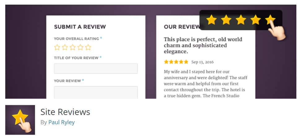 Sterren in Google WordPress plugin